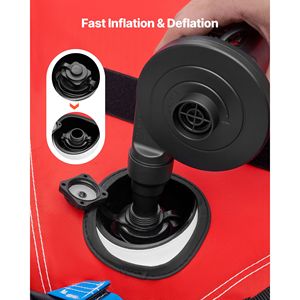 Tubo Gonfiabile Trainabile in PVC per 2 Persone, Capacità 340 Libbre, per Sport Acquatici - Product Image 5