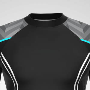 Maillot de compression sportif à manches longues pour entraînement en salle de sport, MMA, haute performance, séchage rapide, Spandex/Nylon, design personnalisé - Product Image 5