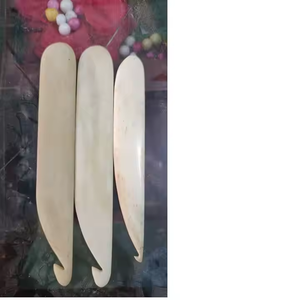 Custom Made Hand Made Bone <b>Crochet</b> <b>Hooks</b> Made From Buffalo Bone lightweight natural bone - Product Image 1