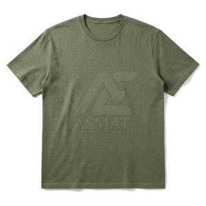 Camiseta personalizada con relieve, de algodón de alta calidad, gruesa, de manga corta, estilo urbano, para hombre. - Product Image 2