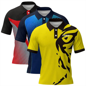 Camiseta Polo Personalizada con Estampado Personalizado para Uso Casual, Camiseta con Diseño Personalizado, Transpirable, Tallas Grandes, Camisetas Polo para Hombre - Product Image 3