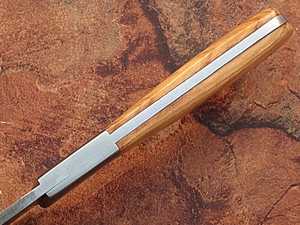 Handmade Best Supplier Cooking Damascus Steel Chef <b>Knife</b> <b>Bread</b> <b>Knife</b> With Olive Wood Handle & With Leather Sheath - Product Image 4