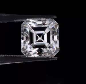 Diamant de laboratoire CVD blanc taille Asscher, pureté VVS, taille EX-VG, 0,003-20 carats, certifié IGI pour la fabrication de bijoux sur mesure - Product Image 1