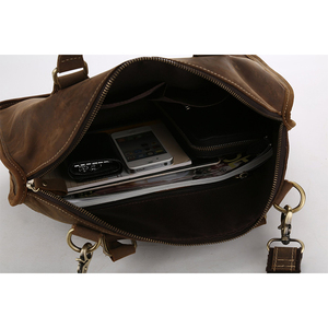Maletín para Portátil de Cuero Genuino Marrón para Hombre con Estilo Clásico Vintage y Acabado Premium - Product Image 6