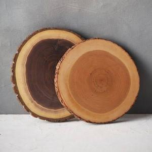 Antique Style Wood Cheese Board Durable Acacia Wood joined Resin Chopping Block Kitchen Custom <b>Strip</b> Round <b>Wooden</b> Cutting Blocks - Product Image 3