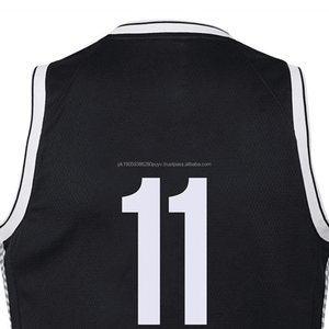 Vente en gros Maillot de basket-ball en polyester respirant avec logo personnalisé Maillot uniforme d'équipe de grande taille Techniques imprimées - Product Image 5