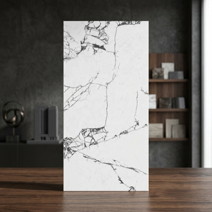Revêtement de sol en marbre aspect marbre 120x60 de haute qualité Revêtement de sol en marbre SPC de style européen Rosalia Carrelage mural en céramique antidérapant blanc - Product Image 3