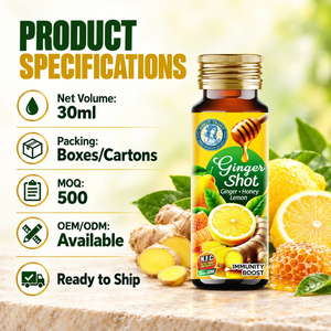 Bebida Vinut Trust de 30 ml con Jengibre, Miel y Limón, Bebida Reforzadora del Sistema Inmunitario en Botella de Vidrio - Product Image 2