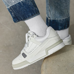 Chaussures en cuir véritable de haute qualité, fabricant de chaussures de marque de luxe sur mesure, baskets décontractées pour hommes - Product Image 1