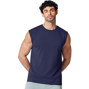 Ropa Deportiva para Gimnasio, Camiseta Deportiva Ajustada con Dobladillo Curvo, Camisetas de Entrenamiento, Camisetas sin Mangas para Hombre - Product Image 1