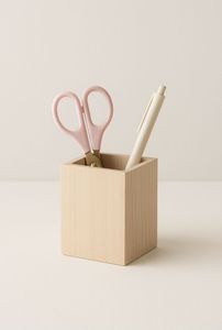Elegant Handmade Wooden Pen Holder – Natural Wood Desk Organizer for Pens, Pencils, Markers & Office Accessories - Product Image 3