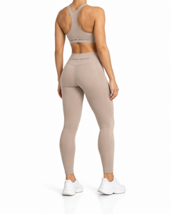 Conjunto de Yoga Ecológico y Transpirable para Mujer, 2 Piezas, Ropa Deportiva para Gimnasio, Logotipo Frontal, Tallas Grandes, Tops de Entrenamiento - Product Image 3