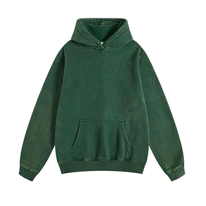 <b>Vintage</b> Baggy style Cotton Fleece Acid Stone Wash Fabric oversized Men's Hoodies & <b>Sweatshirts</b> - Product Image 2