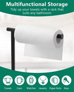 Stand Wallah Hand <b>Towel</b> Holder for Bathroom, T-Shape Free Standing <b>Towel</b> Bar <b>Rack</b> Stand Hanger for Bathroom Clothes Available - Product Image 4