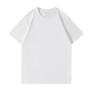 T-shirt Homme Oversize 100% Coton Tricoté Épais Couleur Unie Manches Courtes Col Rond avec Logo Personnalisé Imprimé en Sérigraphie sur le Devant – OEM - Product Image 6
