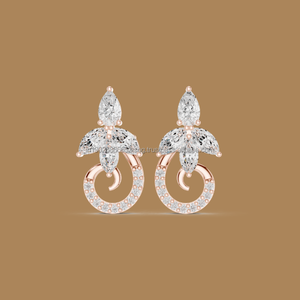 เครื่องทดสอบเครื่องประดับผ่าน S925สเตอร์ลิงเงินแท้หรูหราเพชรโมอิสซาไนท์ต่างหูหัวใจโรแมนติกสำหรับผู้หญิงเครื่องประดับแร็ปเปอร์ - Product Image 2