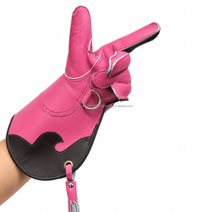 Gants de fauconnerie OEM en cuir véritable, gants de manipulation des faucons, gants de protection longs pour rapaces, taille personnalisée, logo personnalisé - Product Image 3