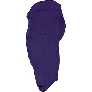 Pantalon de football rembourré violet pour hommes, taille élastique, couleur unie, matière polyester, pour adultes et jeunes, toutes saisons - Product Image 5