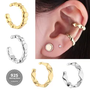 925 Sterling Silver Jewelry Ear Cuff Sterling Silver Earrings