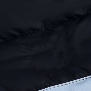 Veste d'hiver matelassée pour homme, col montant, coupe-vent, rembourrée de duvet, color block, fermeture éclair - Product Image 5