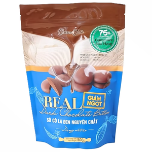 Chocolate Puro HALAL en Oferta, Etiqueta Privada Personalizada al por Mayor, Botones de Chocolate Negro Real con 75% de Cacao para Repostería y Galletas, 1KG - Product Image 1