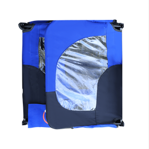 High Quality Blue 16-Inch Air Wheel Pet <b>Bike</b> Trailer Foldable Lightweight Bicycle Pet <b>Carrier</b> <b>for</b> <b>Dogs</b> High Visibility Travel - Product Image 6