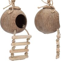 Nouveau Nid pour Animaux de Compagnie en Coque de Noix de Coco Fabriqué au Vietnam – Maison Suspendue Écologique et Naturelle & Jouet de Course pour Petits Animaux – Vente en Gros Usine