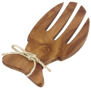 Eco Friendly Wooden Salad Hand Mixer for Healthy Cooking <b>Rustic</b> Wooden Salad Tossing Tool for <b>Dining</b> <b>Table</b> - Product Image 1
