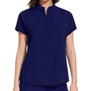 Custom Logo Hot Selling Stretch Nursing Scrub <b>Tops</b> Stylish Custom Made Hot Selling New Arrival Women Scrub <b>Tops</b> for Adult - Product Image 4