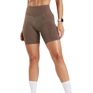 Shorts de Yoga Personalizados sin Costuras de Alta Calidad para Mujer, Ropa Deportiva para Gimnasio, Transpirable, Ecológica, con Tela con Memoria y Estampado Animal - Product Image 1