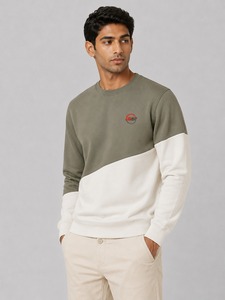 Sweat-shirt classique en mélange de coton doux avec doublure polaire pour homme, col rond, manches longues, pull décontracté pour la course, l'entraînement et le sport - Product Image 6