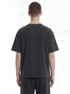 Camiseta Blanca de Algodón para Hombre, Personalizada, 220G, Peso Pesado, Manga Corta, Holgada, Estilo Oversize, Hombros Caídos, Estilo Urbano - Product Image 4