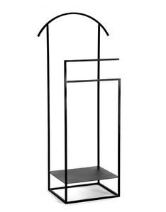 Porte-manteau moderne en métal, acier inoxydable, triple niveau, multifonctionnel, laqué, pour salon et entrée, organisateur de vêtements - Product Image 5