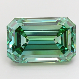 Diamante esmeralda de alta calidad cultivado en laboratorio, verde intenso, certificado por IGI, corte excelente, CVD, piedra suelta para la fabricación de joyería personalizada. - Product Image 1