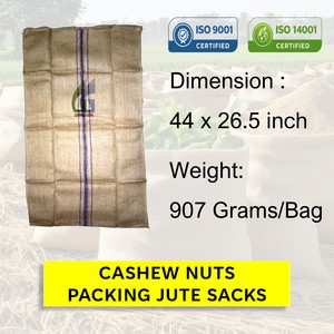 New <b>Jute</b> 44x26.5 inch 907g Binola Cashew Packing <b>Sack</b> Food Grade Gunny Bags Best-seller Wholesale Goodman Global Bangladesh - Product Image 2