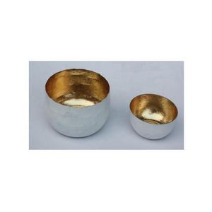 Candelabro de luz de té dorado votivo de Metal de Color blanco moderno para decoración de Navidad decoración de boda en casa-dos tamaños de hierro - Product Image 2