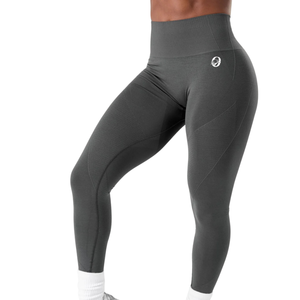Leggings de sport gris taille haute pour femme, légers et compressifs, pour l'exercice, le yoga, la gym et le fitness - Product Image 3