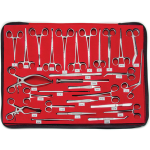 Kit de Instrumentos Quirúrgicos Veterinarios Premium de 29 Piezas, Herramientas de Acero Inoxidable, Instrumentos Médicos Manuales Reutilizables para Uso en Animales - Product Image 3