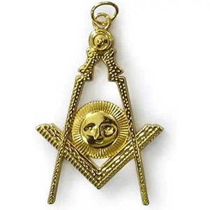 Badge maçonnique réfléchissant en métal, broche personnalisée, bijou 3D couleur unie, pendentif de luxe pour revers, attache épingle de sûreté - Product Image 1