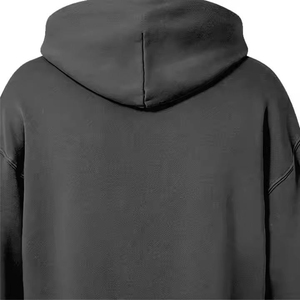 Sweat à capuche zippé intégral en molleton épais pour homme, personnalisé, coupe oversize, style streetwear décontracté, pour l'automne, vente en gros - Product Image 2