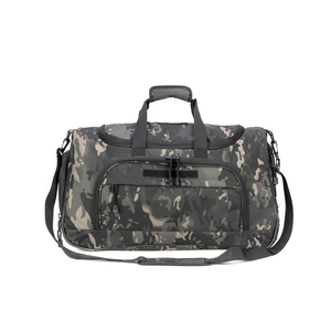 Solid Tactical Duffel <b>Bag</b> Large Capacity Polyester Eco-Friendly Gym <b>Travel</b> <b>Bag</b> with Shoe <b>Compartment</b> MOLLE Adjustable Strap - Product Image 1