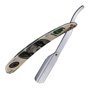 Navaja de Afeitar Recta Premium de Acero Inoxidable, Plegable, con Funda, para Hombres, Herramienta Profesional de Peluquería, OEM - Product Image 5