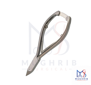 Cuticle Nipper 11 cm, <b>Box</b> Joint, D/Spring with <b>Lock</b> Stainless Steel Nail Nipper 12.5MM Flat Blade Sharp Tip - Product Image 5