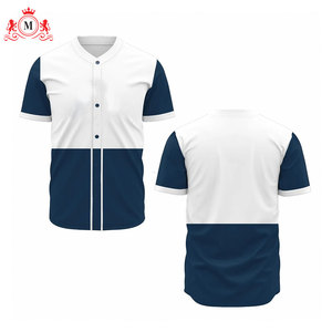 เสื้อเบสบอลสีน้ำเงินและสีขาวสำหรับผู้ชายพร้อมกางเกงเข้าชุด ชุดยูนิฟอร์ม วัสดุโพลีเอสเตอร์ระบายอากาศได้ดีสำหรับผู้ใหญ่ - Product Image 3