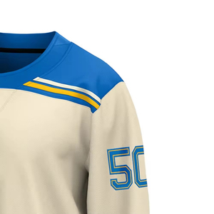 Fabricante de ropa deportiva para equipos que ofrece camisetas de hockey sobre hielo al por mayor, camisetas de hockey sobre hielo personalizadas con logotipo cosido y marca del equipo. - Product Image 6