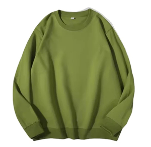 เสื้อสเวตเชิ้ตคอกลมผ้าฝ้ายทรงโอเวอร์ไซส์สำหรับผู้ชาย สีพื้น ถักแบบนิตติ้ง สวมใส่สบายสำหรับฤดูหนาว บริการ OEM ป้องกันขนร่วง - Product Image 2
