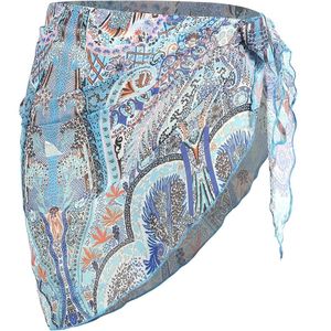 Women's Chiffon Swimsuit Cover Up See Through <b>Beach</b> Sarong <b>Wrap</b> for Bikini Swimwear - Product Image 1
