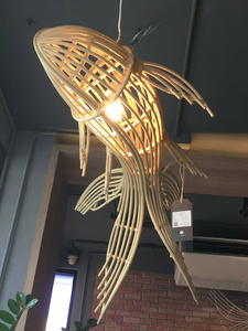 Eco-Friendly Woven <b>Bamboo</b> Hanging Lamp <b>Shade</b> For Modern Interior Design - Product Image 4