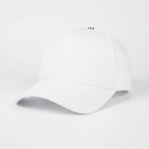 En stock Casquette de baseball 5 panneaux 100% coton doublée en suède satiné broderie main Casquette de sport unisexe réglable - Product Image 1