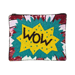 Designer Beaded Coin <b>Purse</b> Handmade Mini Zipper Pouch for Girls and Women At <b>Cheap</b> Price - Product Image 1